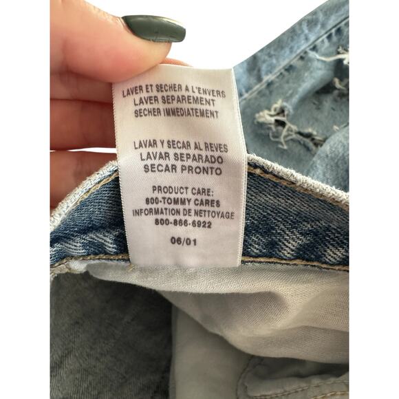 Tommy Hilfiger Patchwork Star Distressed Jeans | Size 8 | Vintage Y2K Deni - Picture 7 of 9